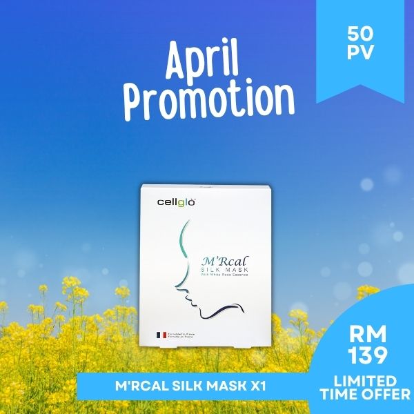 18 Cellglo M'Rcal Silk Mask 新肌蚕丝面膜 (6pcs per box)