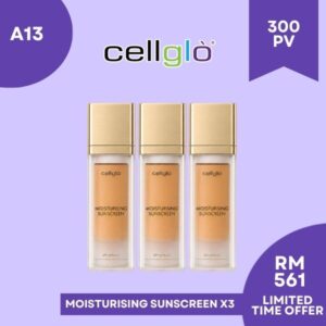 Cellglo Moisturising Sunscreen 保湿防晒乳 3 Bottles